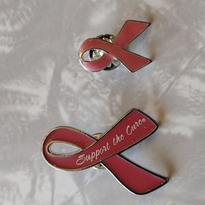 Two support the cure lapel pin brooches.